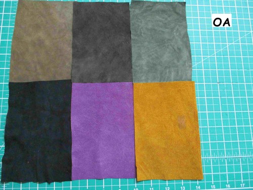 Bundle soft thin suede scraps