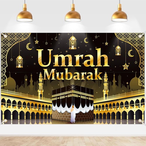 Umrah mubarak banner party - umrah,