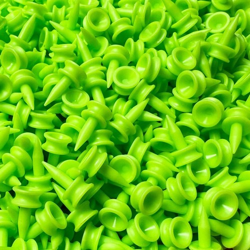 Small green golf tees - small,