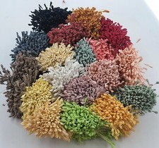 350 Double Heads Artificial Flower Heart Stamens 5mm Craft Wedding Card Making