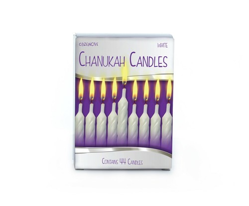 White chanukah candles - 44,