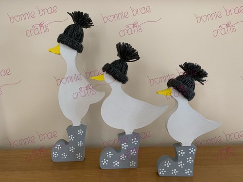Family wooden ducks with - ducks,