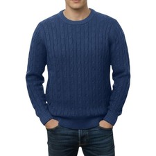 Mens Cable Knit Sweatshirt