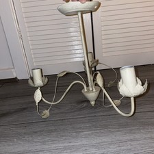 Shabby Chic Cream Distressed Ceiling Light Chandelier