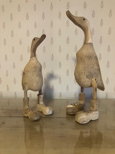 Wooden duck with - duck, |