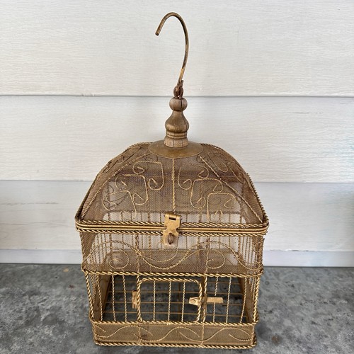 Vintage gold mesh wire - vintage,