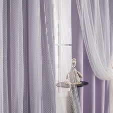 Cute Lilac Curtains for Girls Bedroom & Nursery Kids Purple Lavender Blackout...