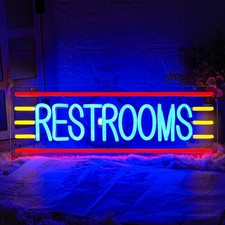 Restroom Neon Sign for