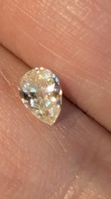 loose pear shape natural diamond 0.50pts