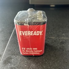 Eveready 6V 4R25R PJ996 Heavy Duty Battery Mercury Cadmium Torch Lantern