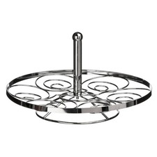 Swirl Chrome 6 Cup Cake Stand