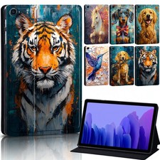 Vibrant Wildlife Print Leather