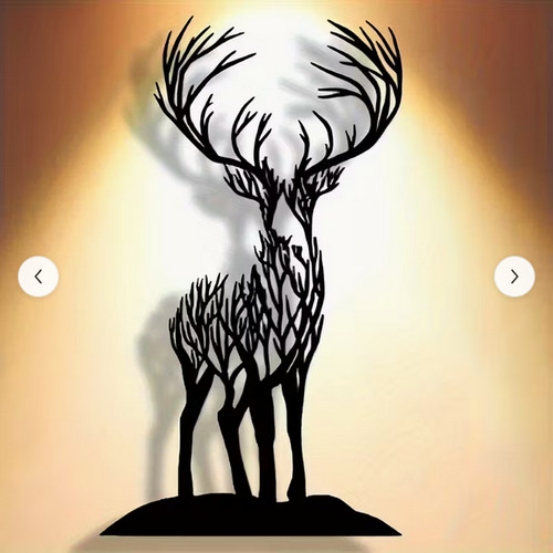 Lovely black deer stag - 2d,