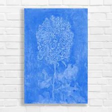 Floral Chrysanthemum Blue