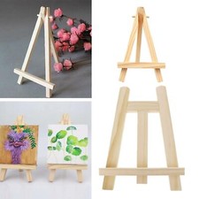 10x Wooden Mini Easel for Miniature Canvas Sign Card Photos Display Stand