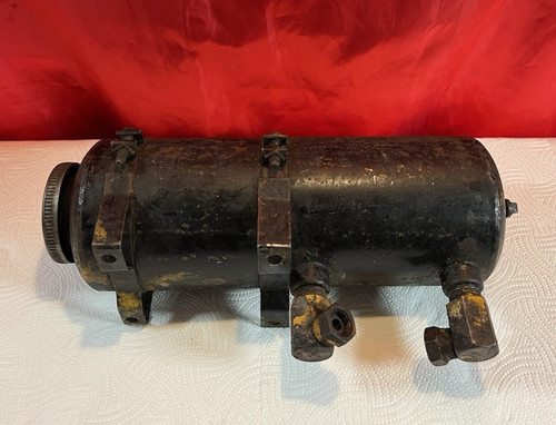 Vintage metal oil - metal, tank