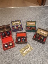 Chinese Baoding Stress Worry Health Relief Balls Vintage Chiming Style x 6 sets.