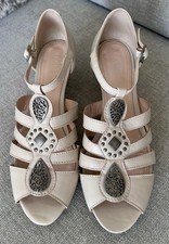 Hotter Singapore Beige Wedge