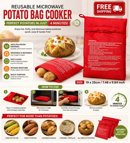 Reusable microwave potato - reusable,