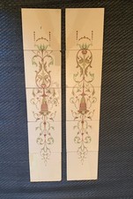 Art Nouveau  Fireplace Tiles Set Of 10 FULL SET
