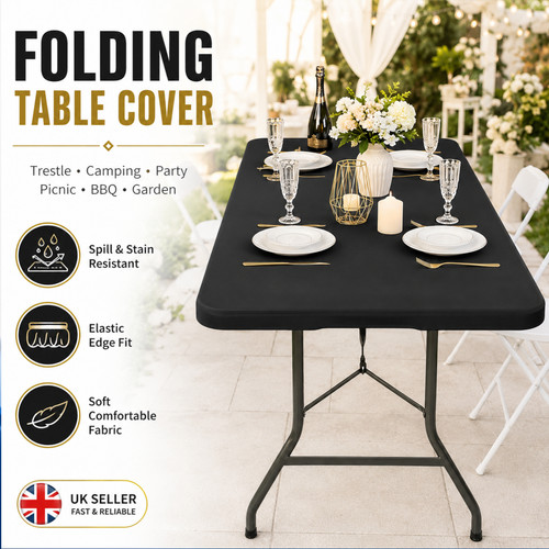 Folding table cover trestle - folding,