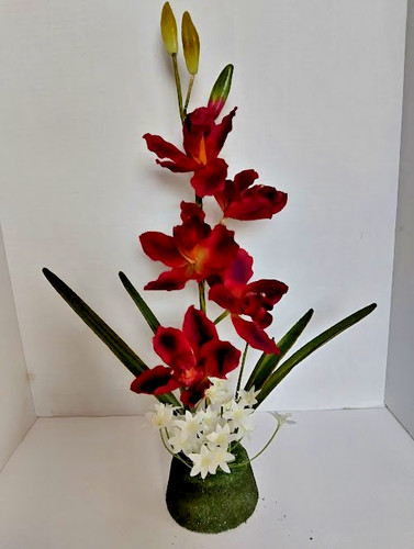 Artificial cymbidium orchid - artificial,