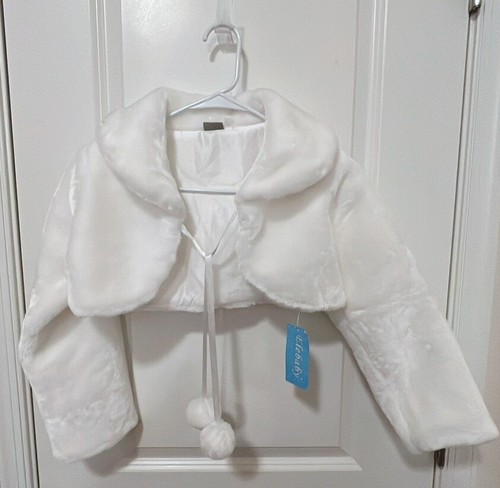 Elebaby girls white faux - elebaby-girls-white, fur