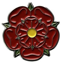 Red Rose Lapel Pin badge Lancashire County FREE UK P&P