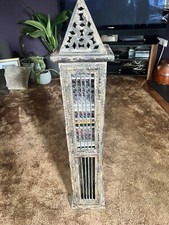 Retro Wooden CD Storage Tower