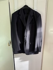 Butler And Webb Mens Pinstripe Dark Grey Suit