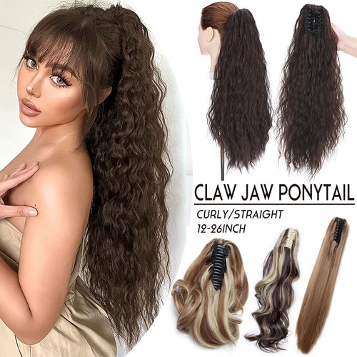 Wavy thick ponytail - wavy, claw