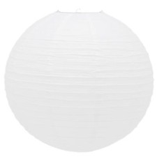50Cm White Paper Lampshade - Classic Bamboo Style Paper Lantern Lamp Shade
