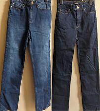 M&S (Per Una) Roma Rise Straight Sculpt and Lift Blue Jeans 8 20 22 RRP £35