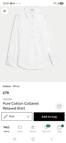 Jaeger 100 pure white cotton - jaeger,