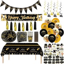 Black and gold Birthday Party