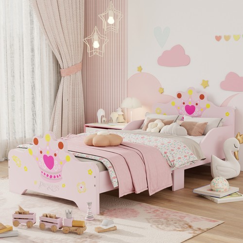 Homcom kids wooden princess - kids,
