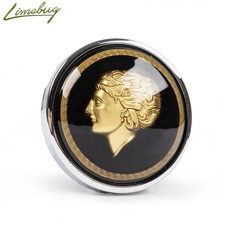 Classic Beetle Flat 4 Golden Lady Banjo Steering Wheel Horn Push VW