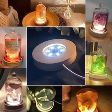 10cm Wood Light Base Wooden