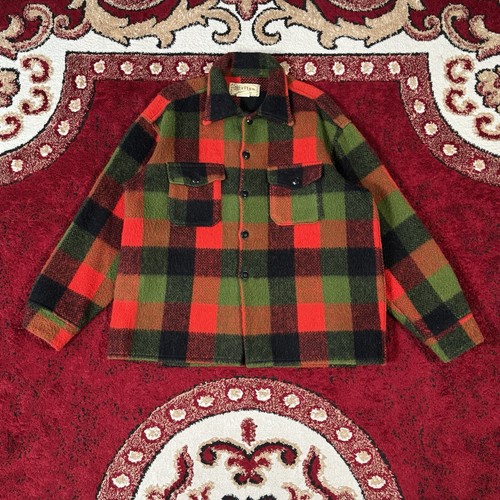 Vintage 60s melton - wool, plaid