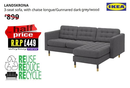 Rrp 899 ikea landskrona - rrp:£899,