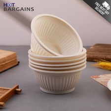 Disposable Round Food Bowls | Biodegradable BPA Free Microwave and Freezer Safe