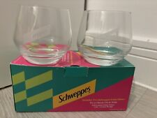 2 Schweppes Lima Glasses in original box