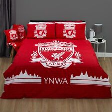 Liverpool FC Kids Double Duvet Set Reversible Football Bedding Red Quilt Cover