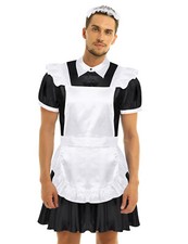 2Pcs Sissy Men French Maid