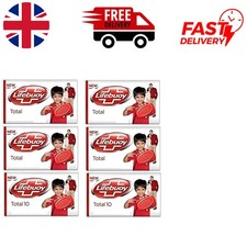 Family Pack of 6 Lifebuoy Soap Bars - Antibacterial Deep Cleansing Formula