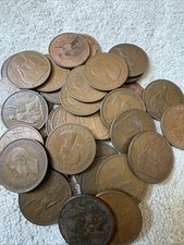 Assortment of 6 Old One Pence