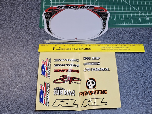 Redline bmx number plate - number, nos