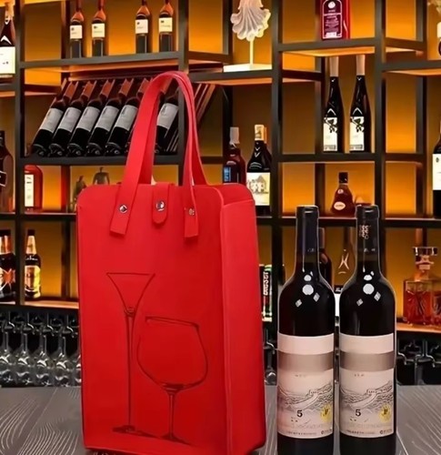 New felt red wine - new,