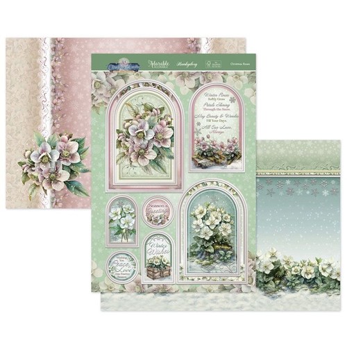 Hunkydory christmas roses - christmas,