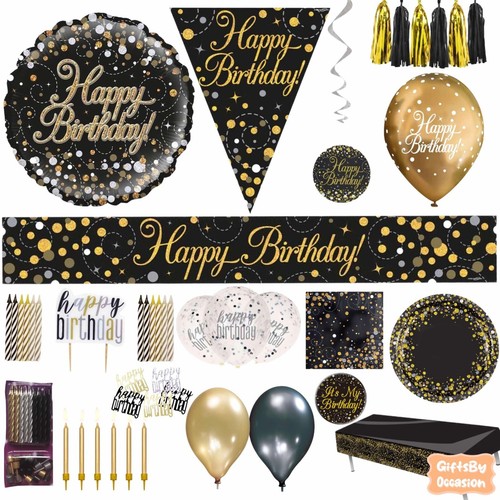 Black gold birthday - gold,